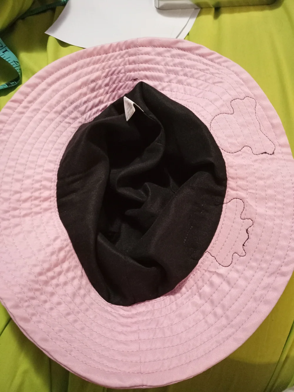 Ed Hardy Pink Bucket Hat with Skull & Heart Patches